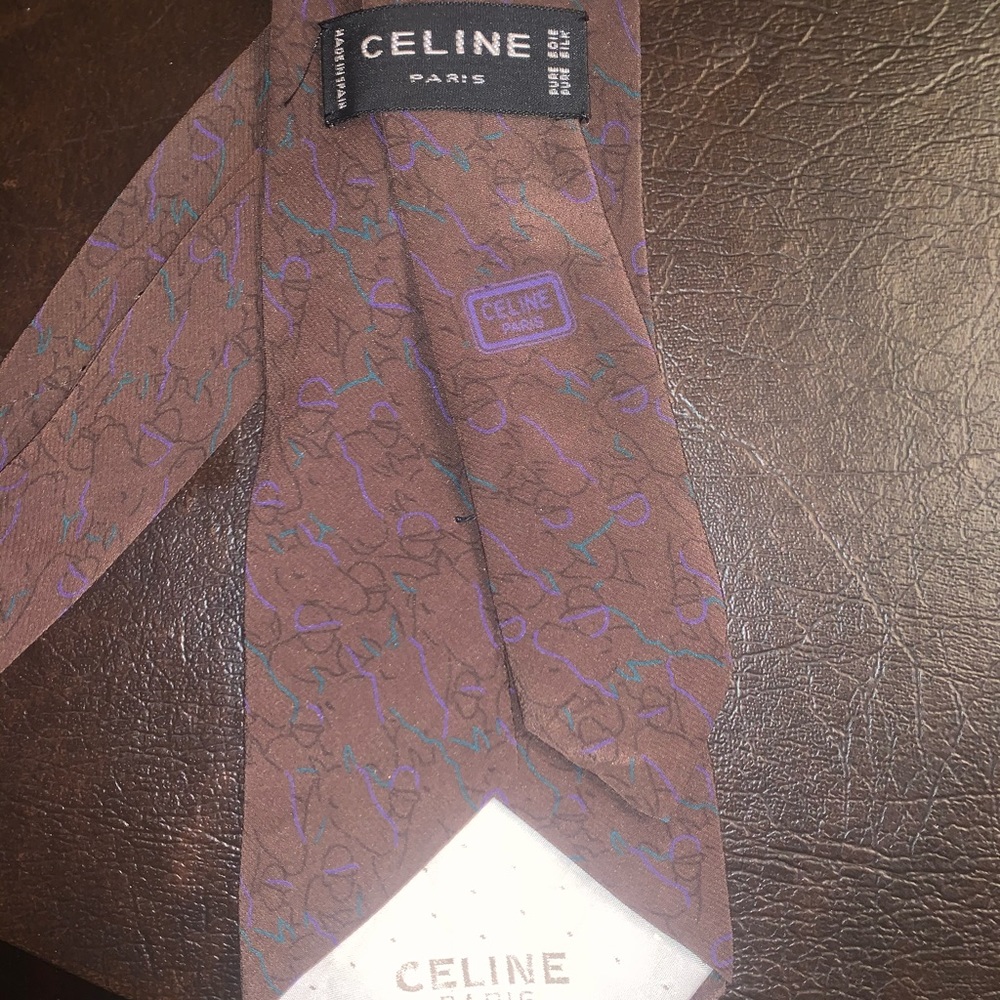 Celine jockey and horse print tie - Picture 3 of 4